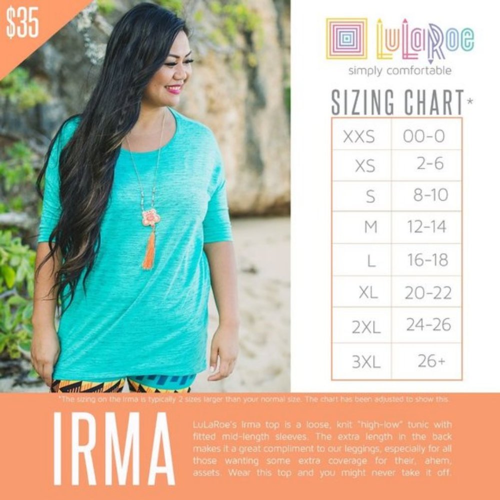 LuLaRoe Irma Triangle/Diamond Print Tunic Top Size S NWT - Picture 8 of 9